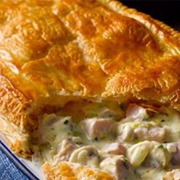 Bacon, Leek and Mushroom Pie